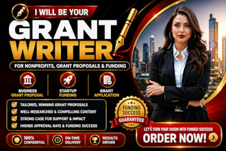 write business grant proposal, startup funding and grant application
