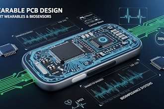 design wearable pcb, smart wearable devices, bioimpedance and biosensor systems