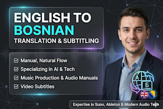 translate and subtitle english to bosnian, serbian or croatian