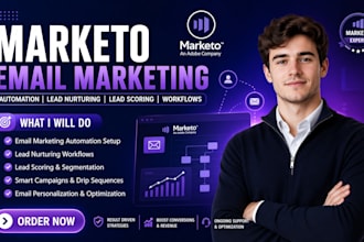 setup marketo email marketing automation lead nurturing scoring marketo workflow