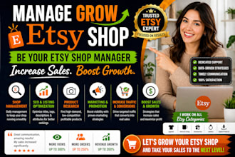 manage grow etsy shop be etsy shop manager increase sales