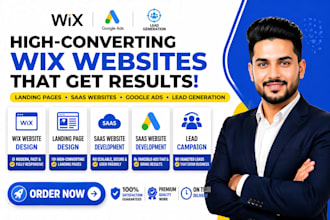 design wix landing pages for saas google ads and lead generation optimization
