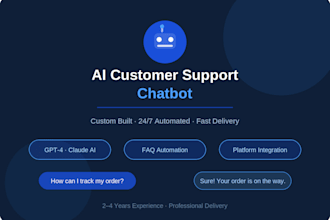am an professional chatbot automation and chatbot  developer