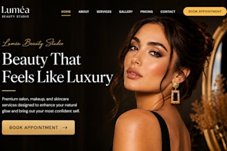 design wix salon website wix makeup artist website wix skincare beauty website