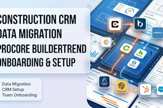 construction crm data migration procore buildertrend jobnimbus houzz onboarding