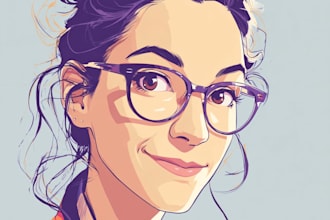 draw realistic face vector cartoon portrait of you