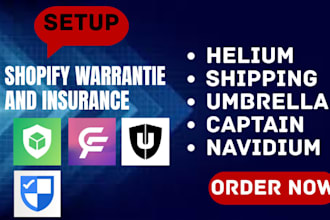 do shopify warranties and insurance helium shipping umbrella captain navidium