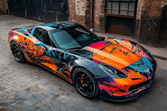 vehicle wrap car wrap van truck wrap design