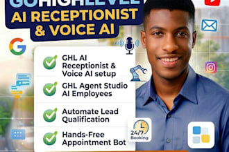 provide ghl ai receptionist, voice ai employee and lead qualification automation