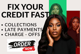 boost score remove inquiry charge off late payment collection in 3 bureaus