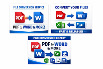 convert PDF, word, and powerpoint files professionally