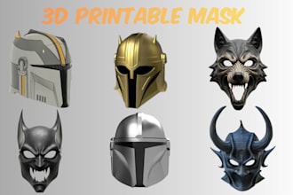 create realistic 3d mask models for your project