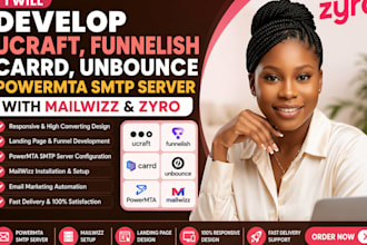 ucraft funnelish carrd unbounce deutscher powermta smtp server wth mailwizz zyro