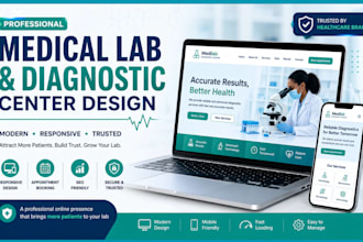 design  SEO medical lab clinic website healthcare and diagnostic center website