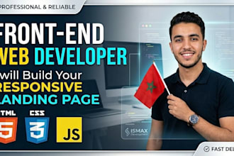 build a responsive html css landing page
