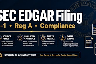 prepare and file your sec edgar s1 or regulation a offering statement
