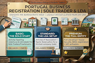 setup your portugal sole trader or lda business registration