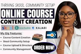 create online course content curriculum skool community setup for coaches