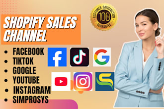do sales channel facebook tiktok google instagram youtube metashop simprosys