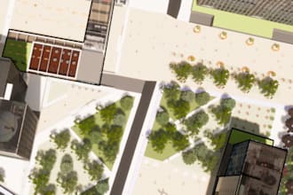 create professional urban design projects, diagrams and academic boards