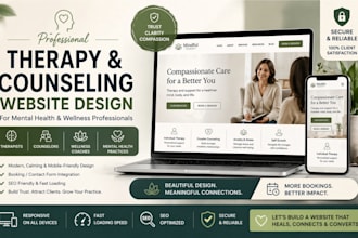 therapy website mental health counseling wellness counselling website