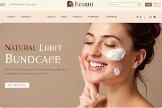 design skincare shopify store, beauty shopify website, skincare shopify website
