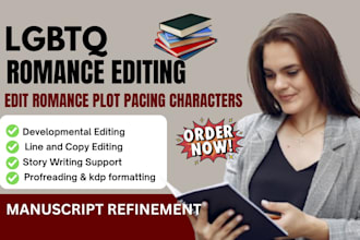 developmental edit romance lgbtq fiction improve plot pacing scene development