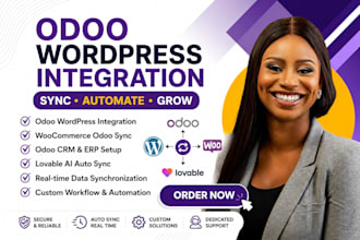 odoo wordpress integration sync woocommerce odoo crm erp lovable ai auto sync
