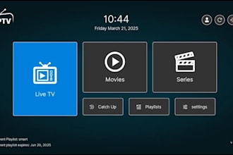 build high performing iptv streaming app for smart TV, roku TV and samsung TV