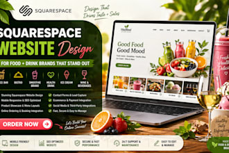 squarespace juice bar bistro smothie brand health drink ice cream website design