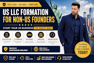 guide non US founders to form a US llc and start a US business legally