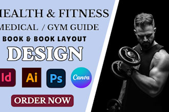 design health fitness ebook, medical, self help, workout plan, gym guide book