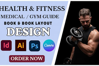 design health fitness ebook, medical, self help, workout plan, gym guide book