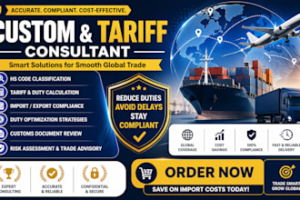 do customs tariff consultant for hs code, duty optimization, product compliance