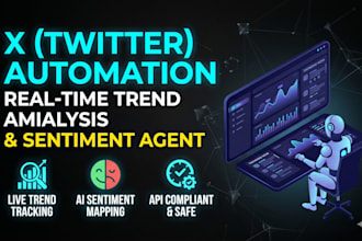 create a twitter x automation bot for trending topic analysis