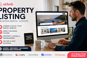 design a vacation rental website, airbnb website and direct booking platform
