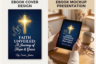 design fillable canva christian devotion ebook gratitude prayer journal cover