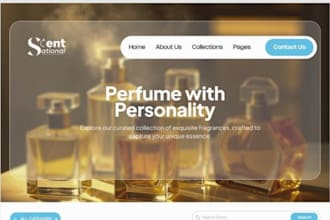 design perfume shopify store, perfume shopify website fragrance store design