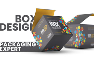 do product packaging box design, mailer box, gift box, subscription box with 3d
