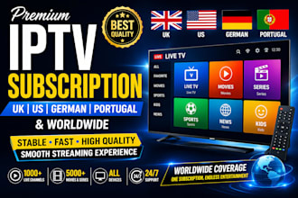 offer best uk, us, german, portugal, worldwide subscription m3u playlist