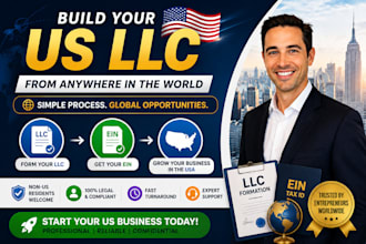 register US llc and ein for non US residents with full formation
