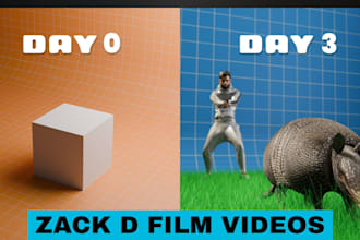 create viral 3d animation shorts like zack d film and dr data skeleton