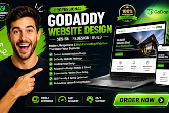 godaddy website design godaddy website redesign develop godaddy fix godaddy site