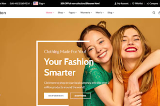 build luxury shopify clothing store, streetwear fashion store, clothing website