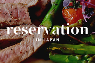 make a reservation for restaurant in japan