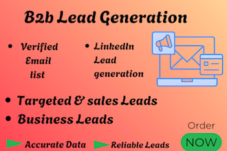 do b2b leads generation,targeted leads,sales leads,email lists,linkedln leads