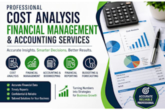 do cost analysis, financial management, and accounting services  analysis