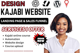 do kajabi website design landing page sales funnel for kajabi online course