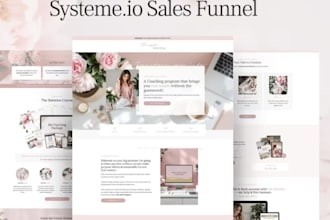 design sales funnel landing page automation and  sales funnel