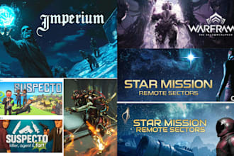 design scifi steam capsule game cover art storefront banner and rpg logo design